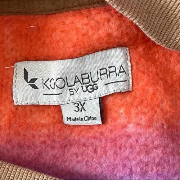 Koolburra by UGGS tan orange and purple sweater size 3XL - Picture 6 of 6